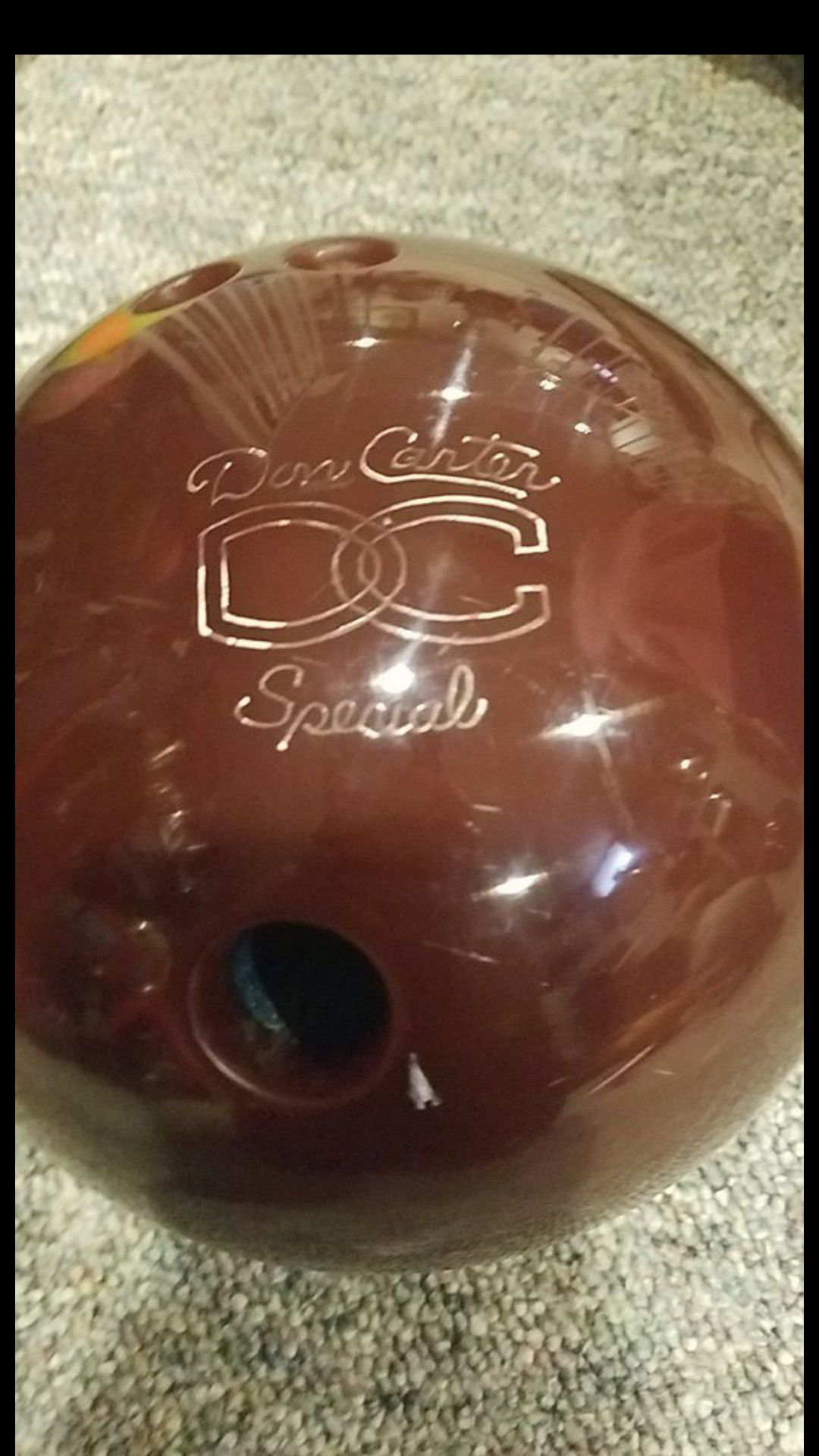 Ebonite Don Carter special bowling ball