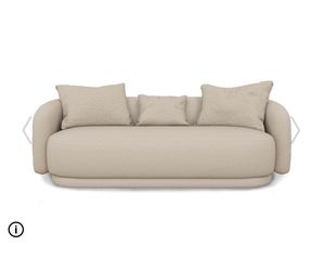 Cream Boucle Couch