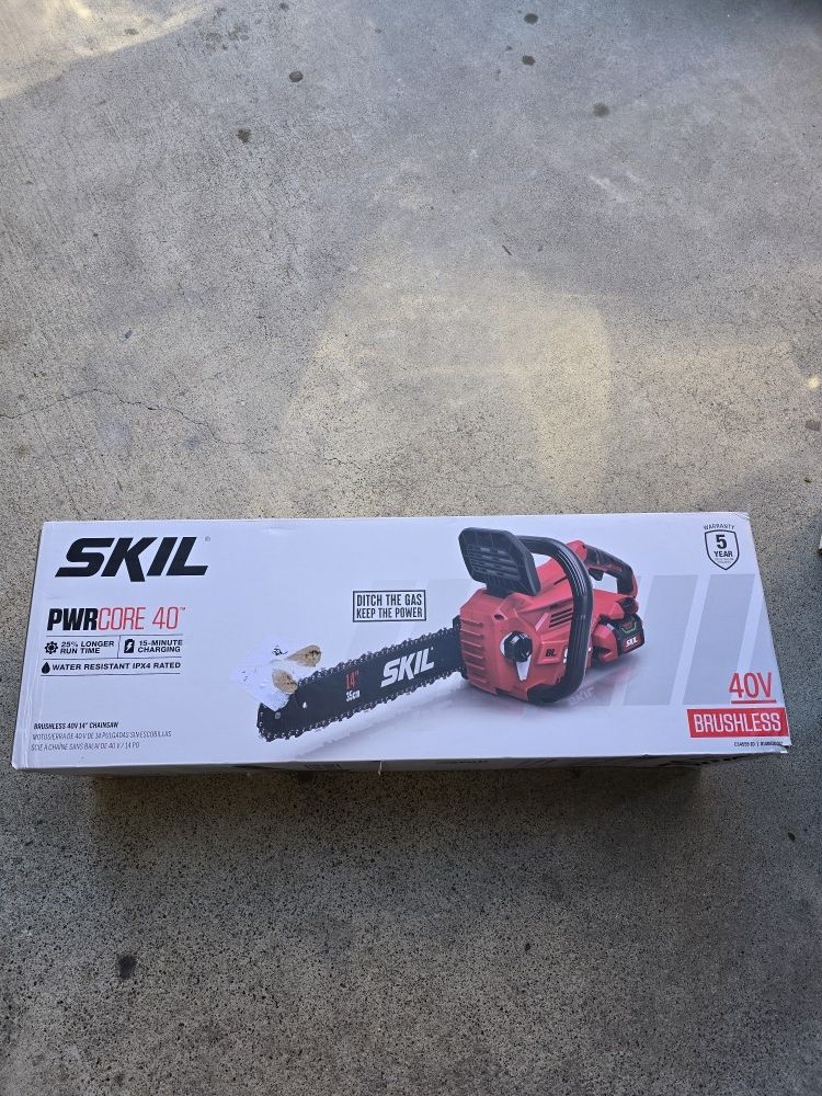 Skil 40v 14-in Battery Chainsaw 