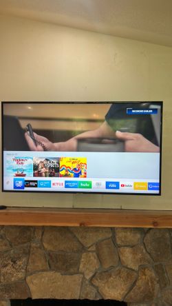 Samsung  smart six series 50 inch TV with wall mount