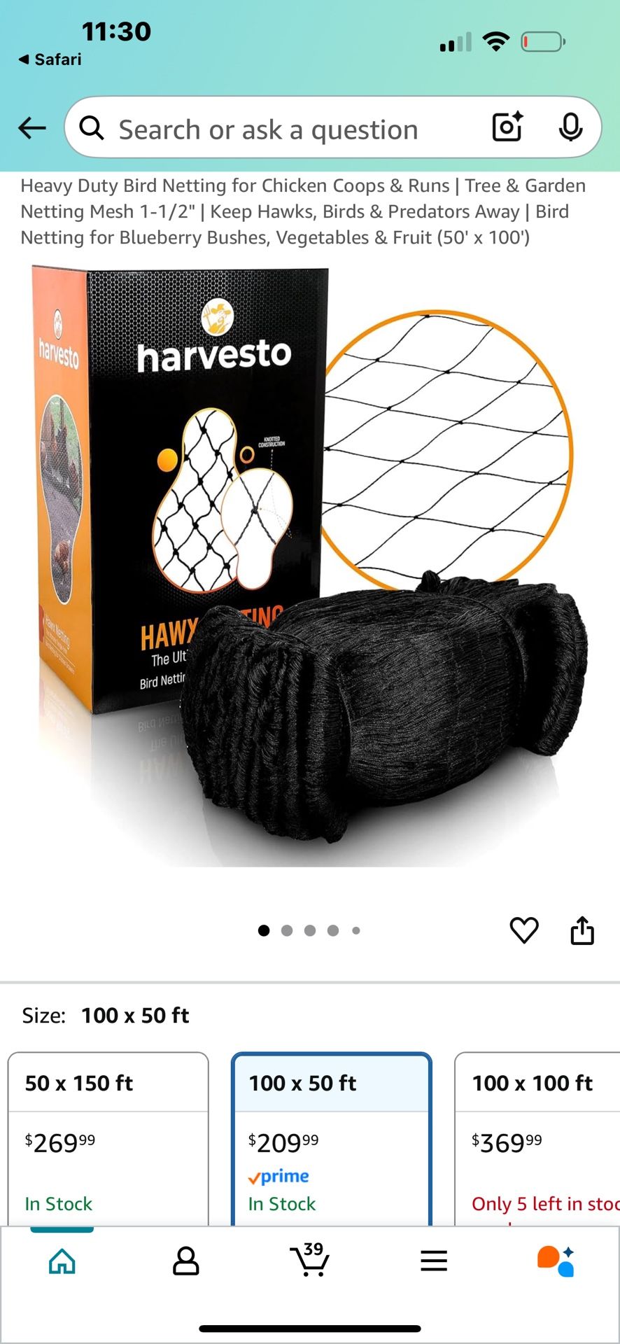 Heavy Duty Bird Netting