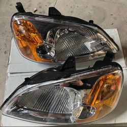 2001 - 2003 Honda Civic OEM Style Headlights Farros Luces Micas 