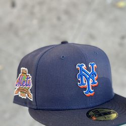 New Era Fitted Hat New York Mets Size 7 5/8 New 