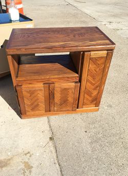 Tv stand with drawer and sliding cabinet and sliding desk top