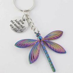 Beautiful Butterfly Inspirational Key Chain