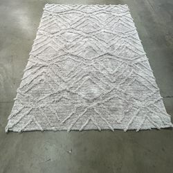 Mohawk Home Zafi Gray 7ft x 10ft Shag Area Rug