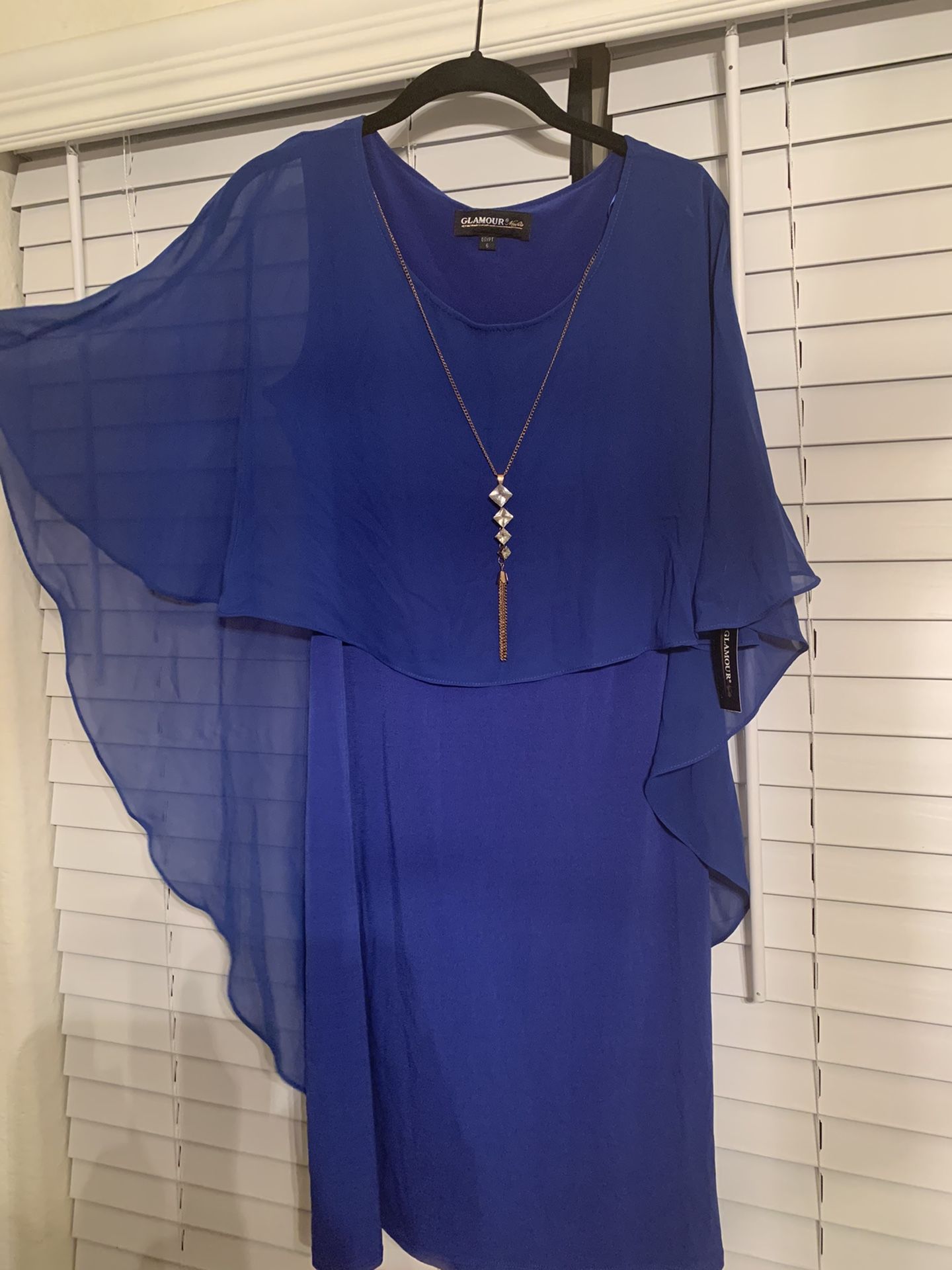 Glamour Nights Royal Blue Dress