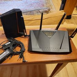 Asus AX6000 Router/Netgear Nighthawk CM2000 Modem