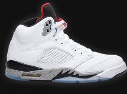 Nike Air Jordan White Cement 5’s Size 8.5