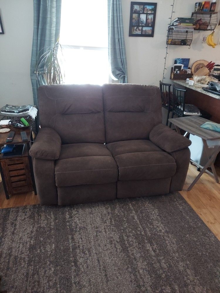Brown Recliner Loveseat