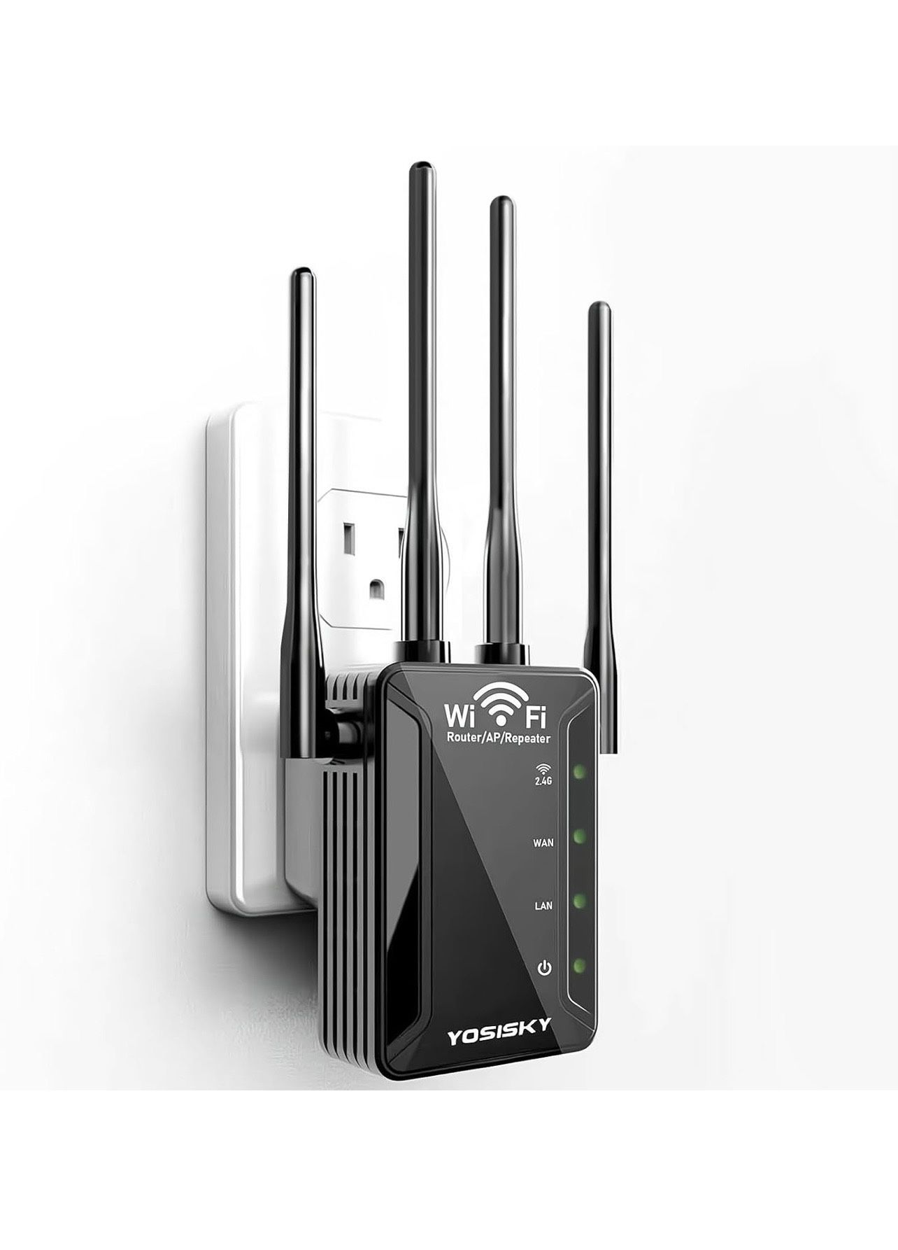 BRAND NEW IN BOX WiFi Extender Range Extenders Signal Booster Repeater w/Ethernet Port, Covers Up to 9988 Sq.ft Black