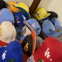 LA Dodgers Fitted hats size 7 3/8 New