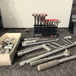 Sockets, Breaker Bars, Ratchets, Hex Set