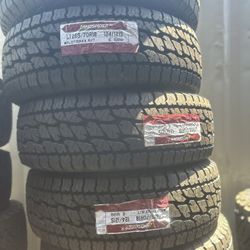 LT265/70/18 Landspider All Terrain Tires EACH TIRE $145/ CADA LLANTA- INSTALLED AND BALANCED