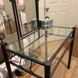 glass vanity