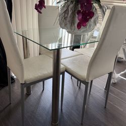 Glass Breakfast Table