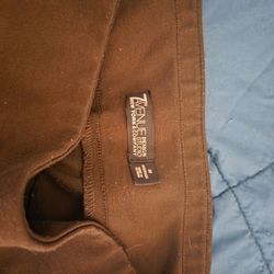 Brown Stretch Dress Pant