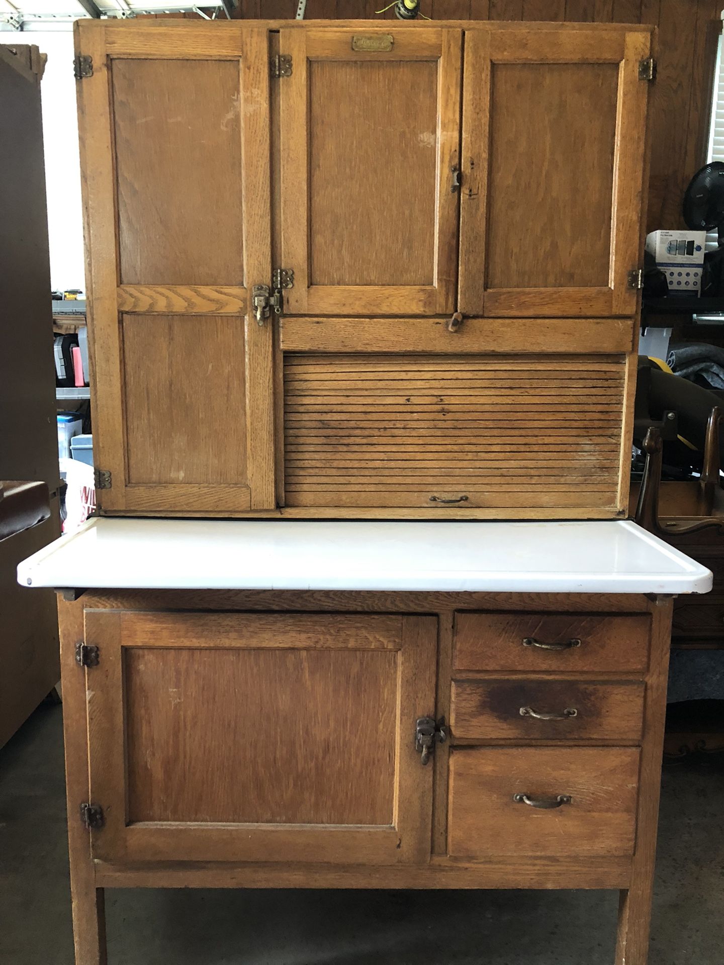 Marsh Oak Hoosier (Cabinet, Hutch)