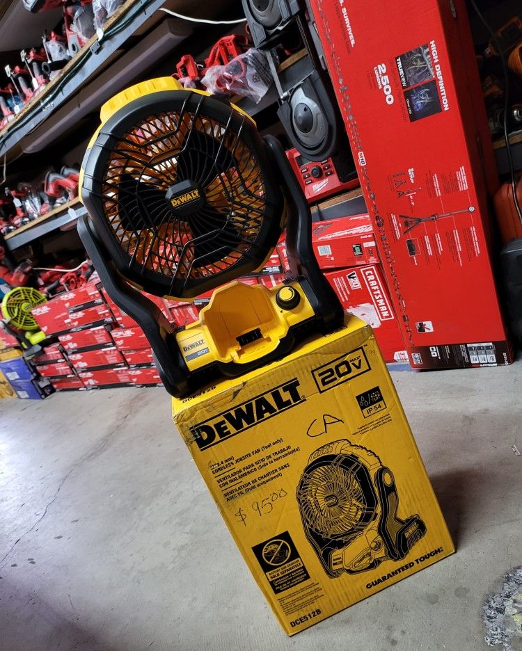DEWALT 20V MAX CORDLES VARIABLE SPEED FAN TOOL ONLY NEW