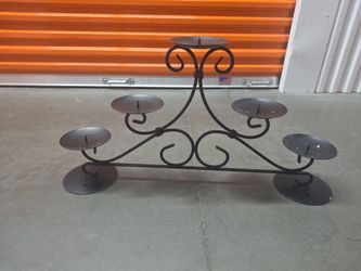 Large Heavy Metal 7-Candle Candelabra