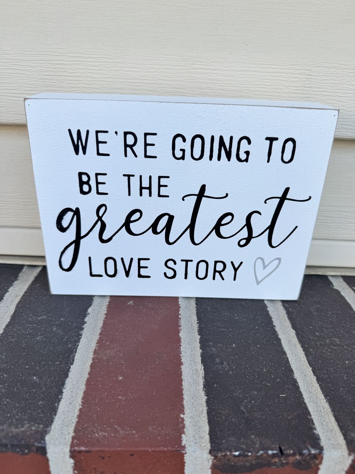 Greatest Love Story Block Decor