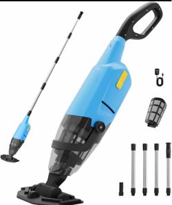 Handheld Pool Vacuum Above Ground Pool, 4-Section Detachable Pole