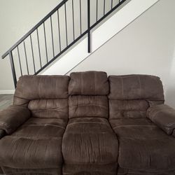 Brown Couch Sectional Set Loveseat And Sofa