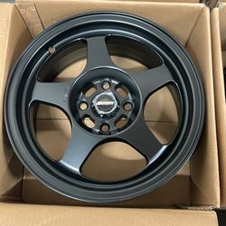 "Set of 4 15"" x 7"" Wheels 4x100 ET35 CB73.1 – Brand New, Never Mounted, Fits Honda, Toyota, Mazda, Mini Cooper, Volkswagen"