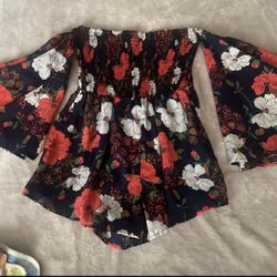 New Floral Fashion Nova Romper 