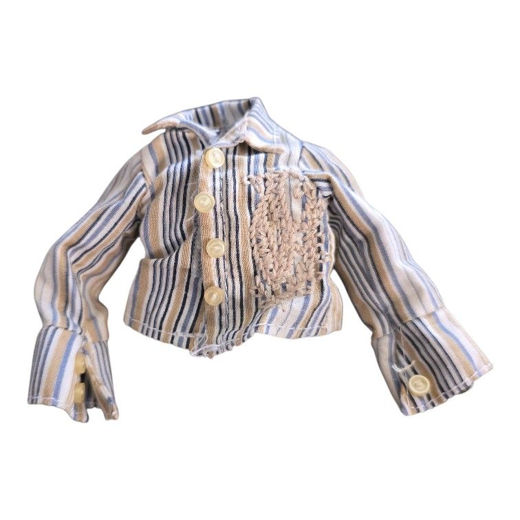 BRATZ Blind secret Date Cameron Doll Clothes 2004 Boyz Striped Button Shirt