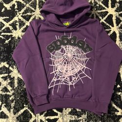 Purple Spider Pullover Hoodie Size Medium