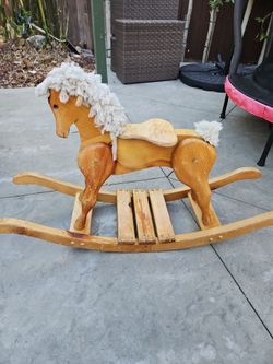 Vintage Handmade Rocking Horse