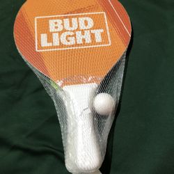 Beach ball / Pickleball Paddles  (bud light)