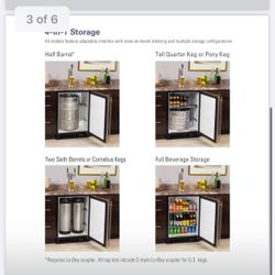 Marvel Panel Ready Glass Door - 24" Undercounter Kegerator