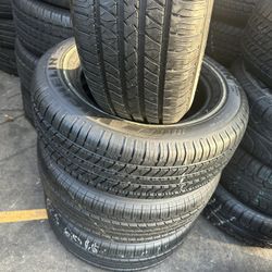Set of 4 good used tires, 95% tread life left 225/60/16 Michelin