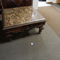 Large Marble Coffee Table Reduced To $150.