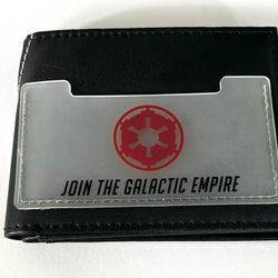 Star Wars "Join The Dark Side" men's black bifold wallet