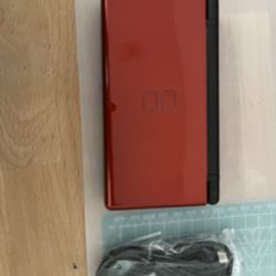 Crimson red Nintendo DS Lite - comes with charger