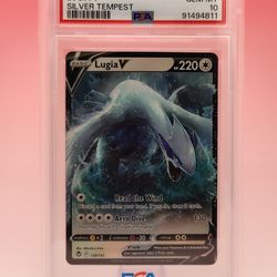 2022 Pokemon Swsh Lugia V Silver Tempest #138 PSA 10