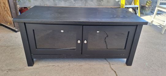 Black entertainment Center console.