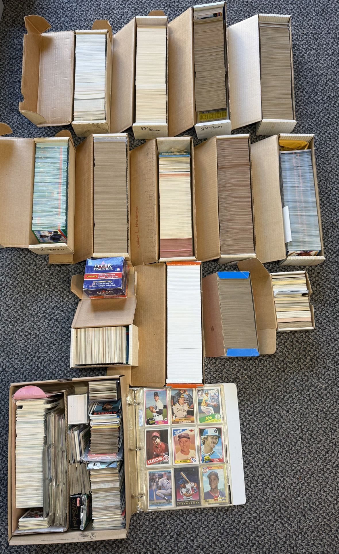 Baseball Card Lot, Thousands Of Cards 80s-90s