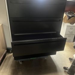 Black Filing Cabinet 