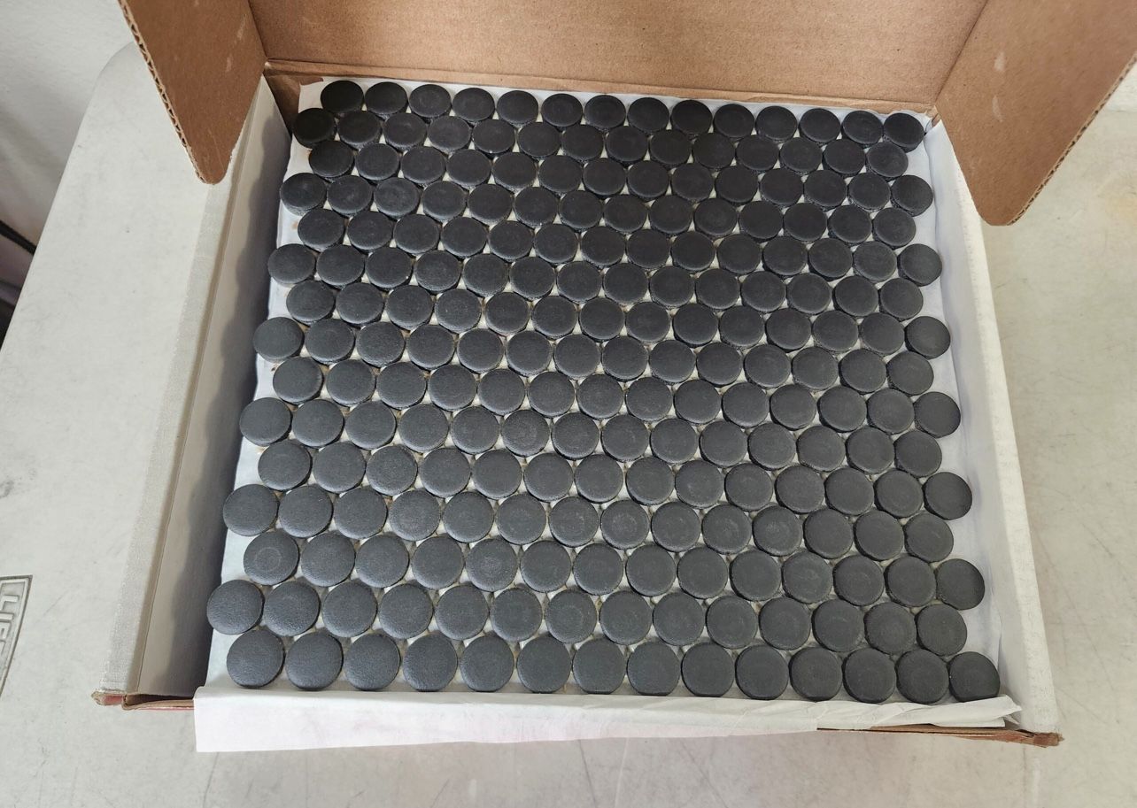 Black Penny Mosaic Tile