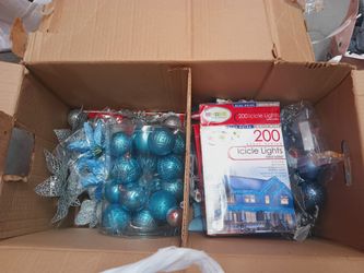 Blue Tree Decorations