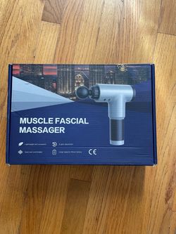 Muscle fascia gun, brand new and unopened, with all accessories included. Multiple adjustment options: 6 levels of force adjustment, easily meeting t