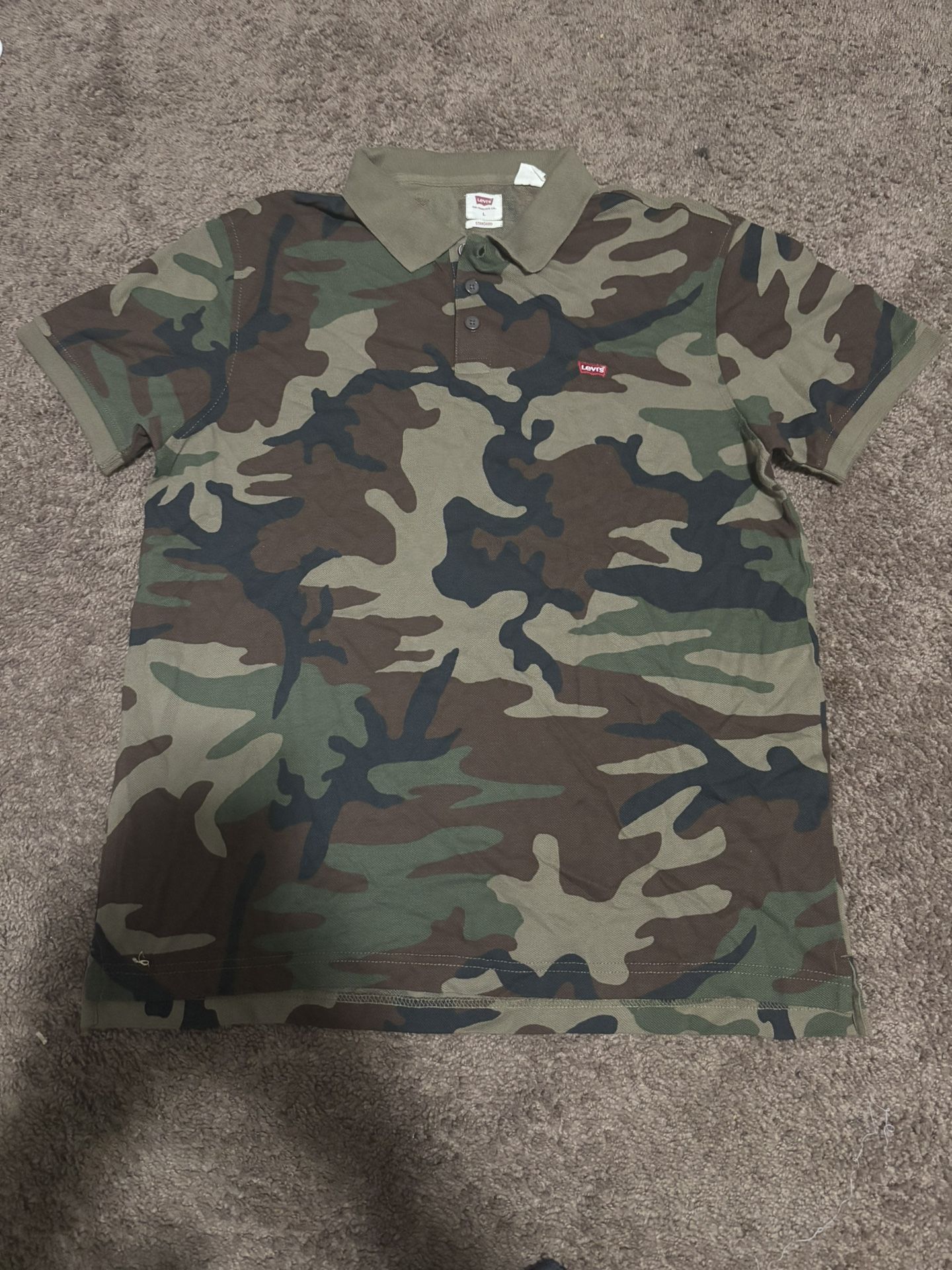 levi’s camo collar shirt