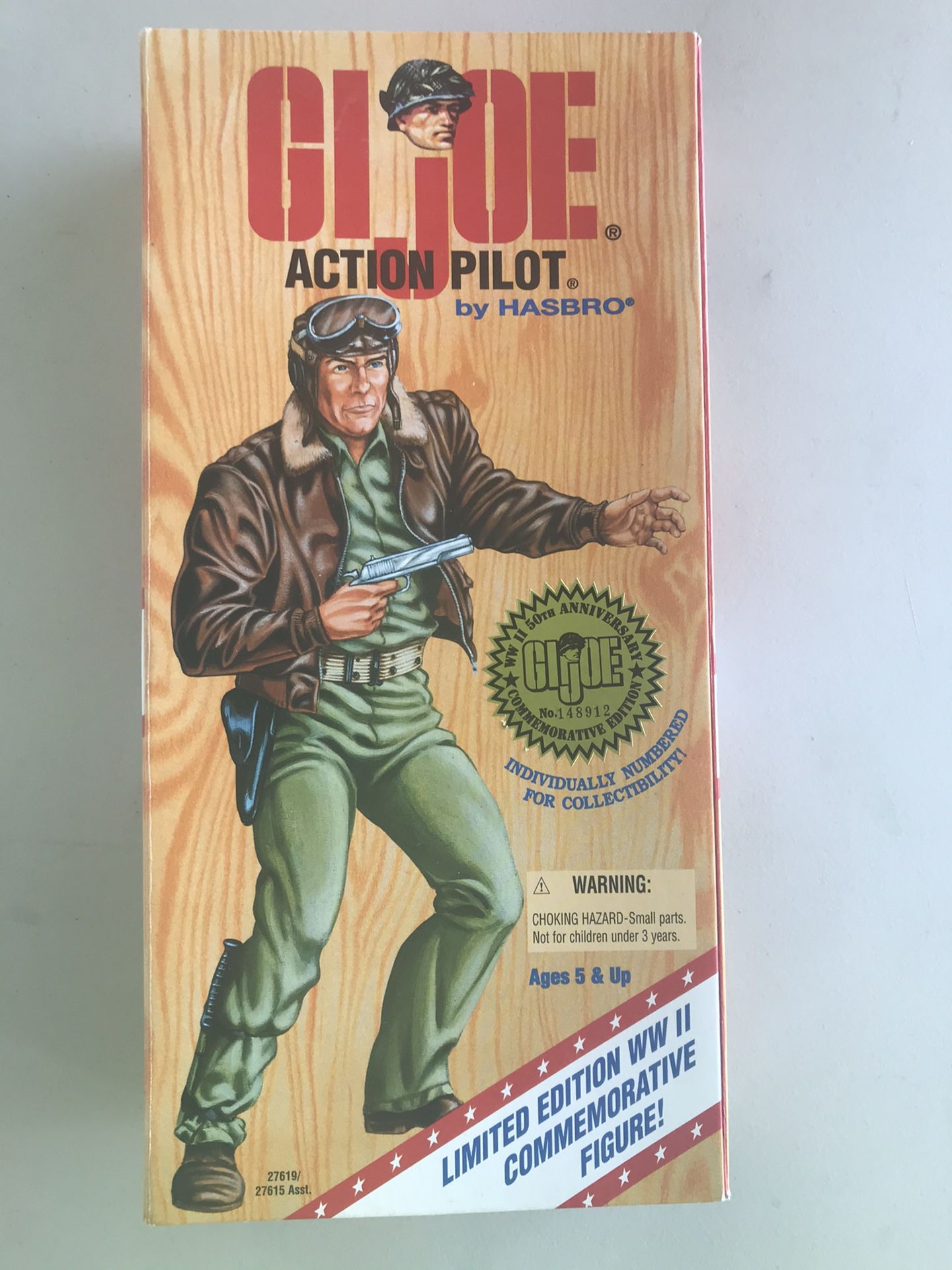 12” GI Joe Action Pilot figure WWII 50th Anniversary Numbered Commemorative Edition (Hasbro 1995)