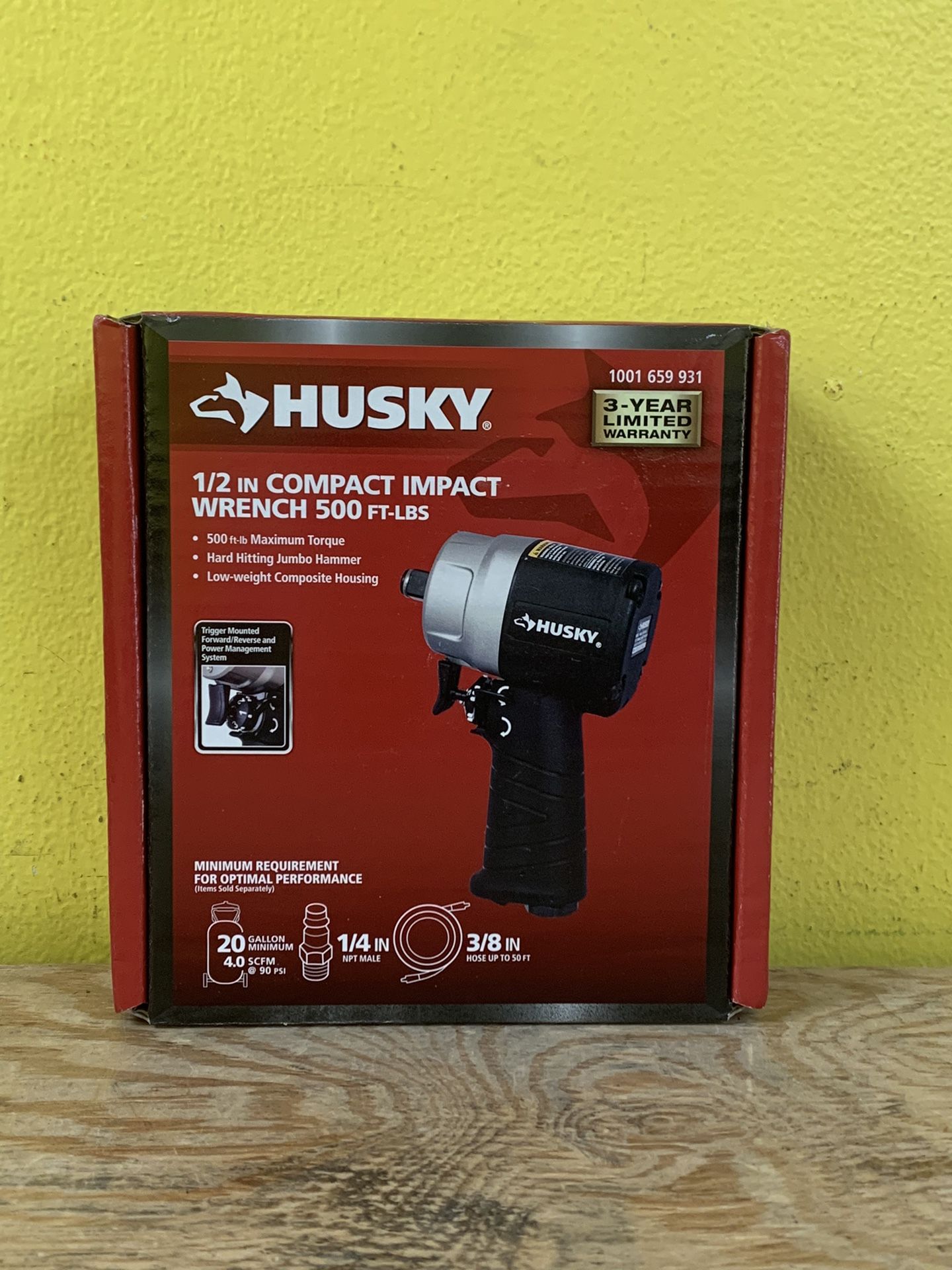 Husky 1/2” Compact Pneumatic Impact Wrench (NEW)