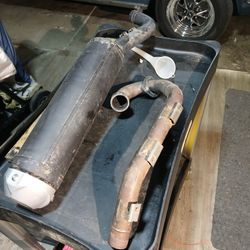 Yamaha Raptor Stock Exhaust 