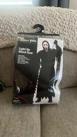 Light Up Ghost Face Adult Halloween Costume
